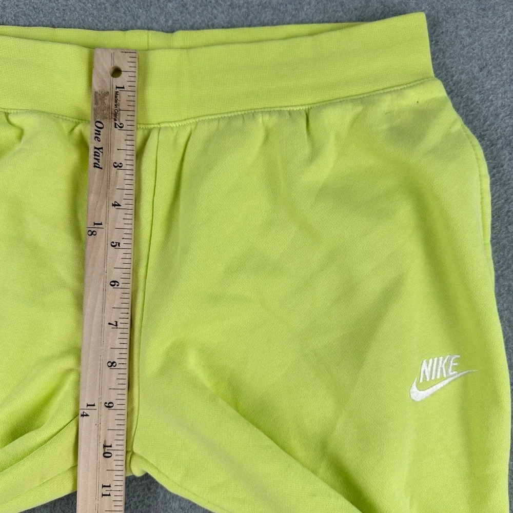 Nike Sweatpants Women's XL Lime Green Sportswear Fleece‎ Joggers Weight Lift Gym